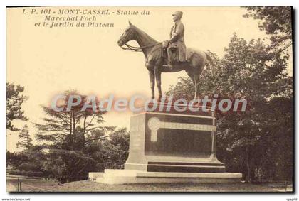 CPA Mont Cassel Statue Du Marechal Foch