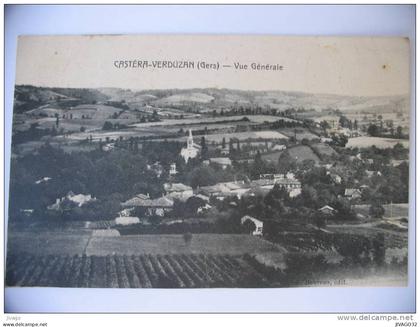 CASTERA-VERDUZAN  (Gers)  :  Vue générale