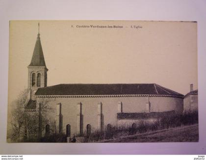 CASTERA-VERDUZAN-les-BAINS  (Gers)  :  L'EGLISE