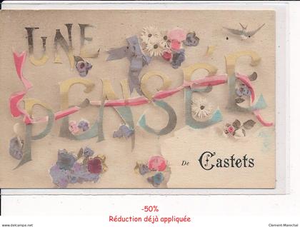CASTETS : Carte Souvenir - très bon état