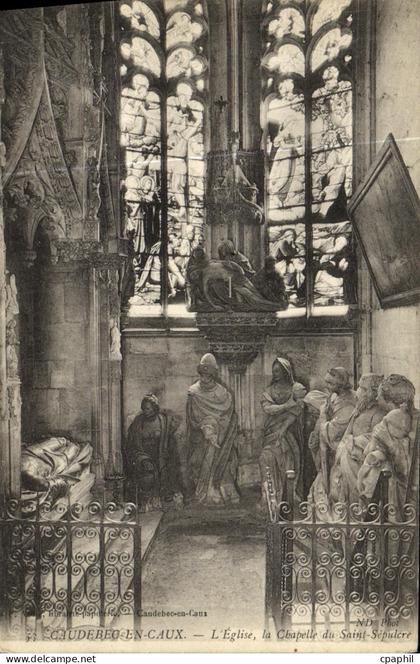CPA Caudebec en Caux L Eglise la Chapelle du Saint Scpulcre