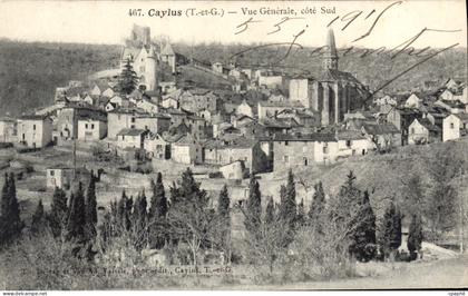 CPA Tarn et Garonne Caylus (T et G) Vue Generale cote Sud