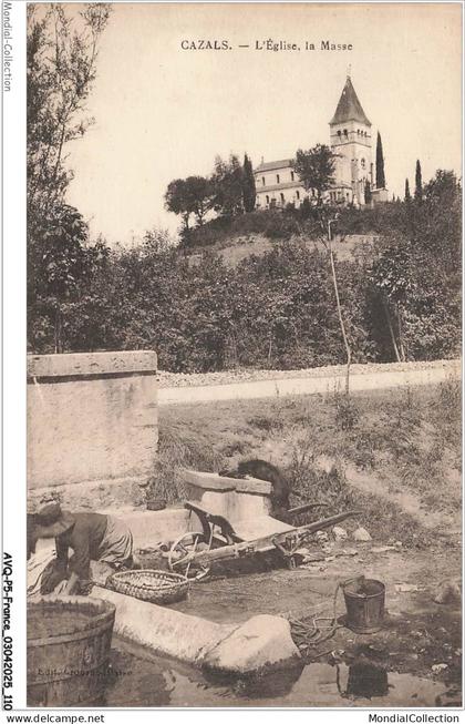 AVQP5-0307-46 - CAZALS - L'église - La masse