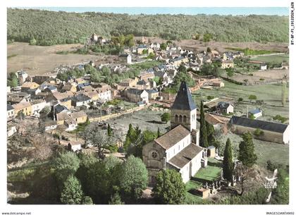 BT-BFP1-0315-46 - CAZALS - En avion au-dessus - Notre-dame de cazals et vue générale