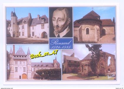 {101527} Le Val de Loire Historique, multivues; Pierre de Ronsard, Manoir de la Possonière, Chapelle Saint Gilles,