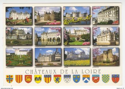 {38220} Les merveilles du Val de Loire , Châteaux de la Loire , Multivues ; Cheverny Chaumont Villandry Angers Langeais