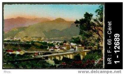 66 Céret - 6 - CERET Vue Générale et les trois Ponts - pont viaduc - pont viaduc - cpsm -  /  D66D  K66049K  C66049C
