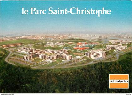 Carte Postale - 95 - Cergy Pontoise - Le Parc Saint Christophe - Carte Publicitaire Spie Batignolles - Carte Neuve - CPM
