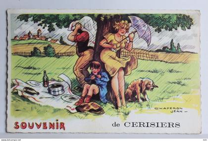 CPA [89] Yonne > Cerisiers - Illustrateur Chaperon Jean - Souvenir de Cerisiers -