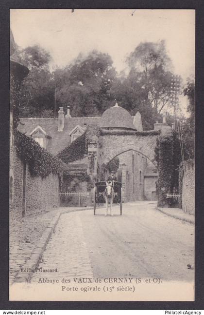 FRANCE, Vintage postcard, Cernay-la-Ville, Vaux-de-Cernay Abbey