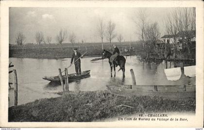 Challans CPA Un coin de marais au village de la rive