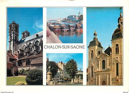 Carte Postale - 71 - Chalon sur Saone - Multivues - Flamme Postale de Chalon sur Saone - CPM - Voir Scans Recto-Verso -