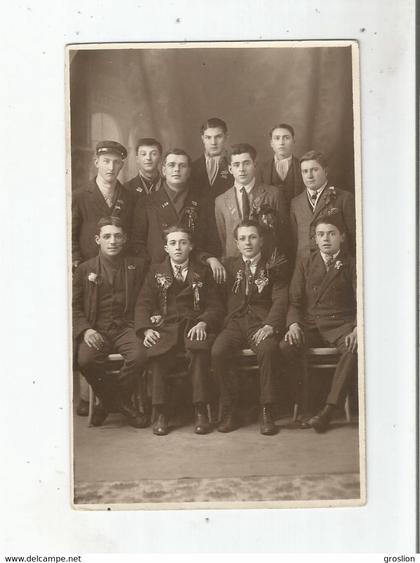 CHALON SUR SAONE (71) CARTE PHOTO AVEC CONSCRITS 1924 (PHOTO HENRY CHALON SUR SAONE)