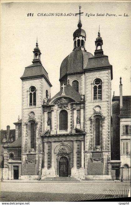 CPA Chalon Sur Saone Eglise Saint Pierre