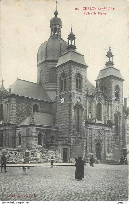 CPA Chalon sur Saone Eglise St Pierre