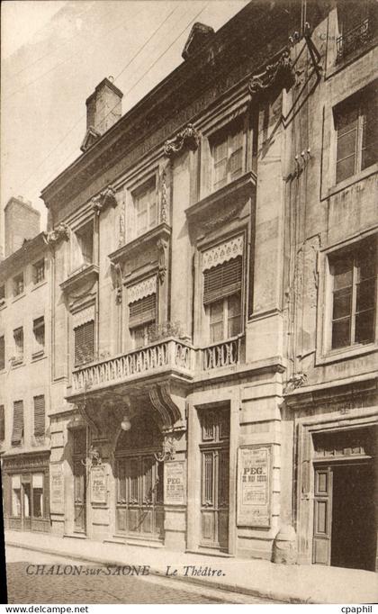 CPA Chalon sur Saone Le Theatre