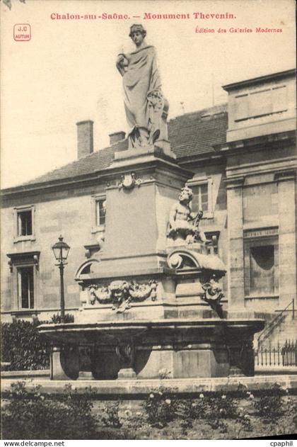 CPA Chalon sur Saone Monument Thevenin