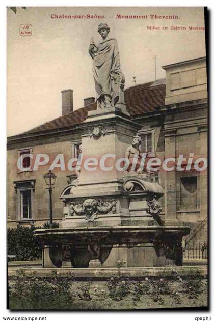 CPA Chalon sur Saone Monument Thevenin