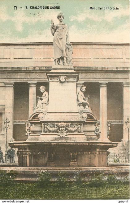 CPA Chalon sur Saone Monument Theverin