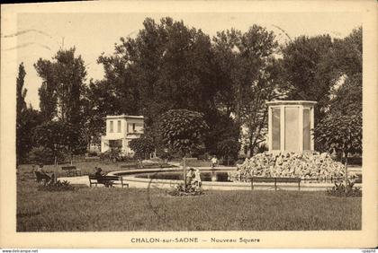 CPA Chalon Sur Saone Nouveau Square