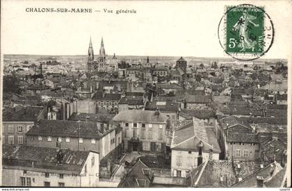 CPA Chalons sur Marne Vue generale