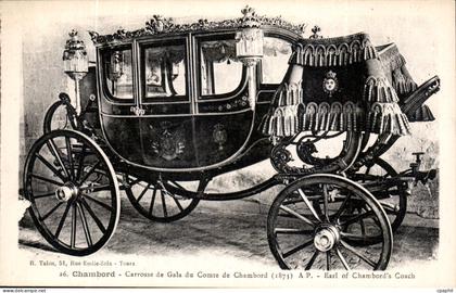CPA Chambord Carrosse de Gala du Comte de Chambord 1873