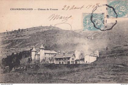 30 / CHAMBORIGAUD / CHATEAU DE CROUZAS