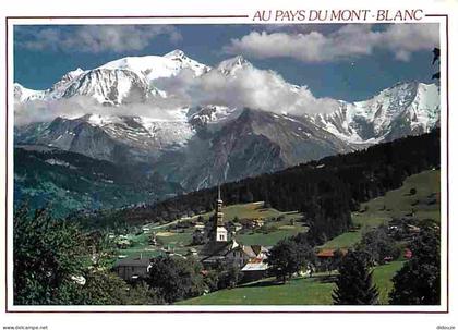 74 - Chamonix - Mont-Blanc - Pays du Mont-Blanc - Le Dome et l'Aiguille du Gouter - Le Mont-Blanc - L'Aiguille de Bionna