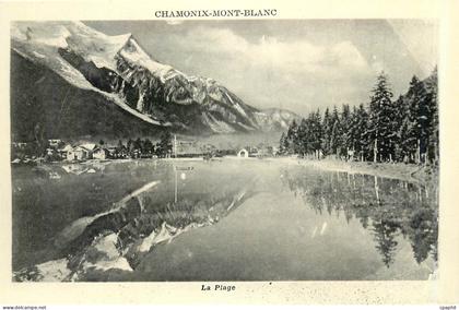 CPA Chamonix Mont Blanc La Plage