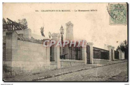 Champigny sur marne CPA Le monument 1870 1871