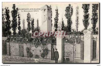 Champigny sur marne CPA Le monument 1870 1871 guerre