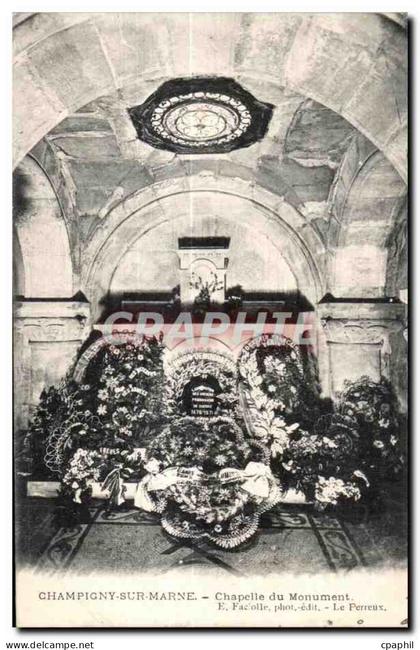 CPA Champigny Sur Marne Chapelle du Monument