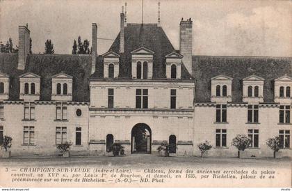 25-5157 : CHAMPIGNY-SUR-VEUDE. CHATEAU