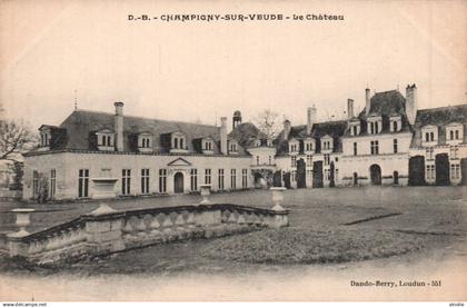 25-5165 : CHAMPIGNY-SUR-VEUDE. CHATEAU.