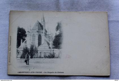 Champigny sur Veude, la chapelle du château, Indre et Loire 37