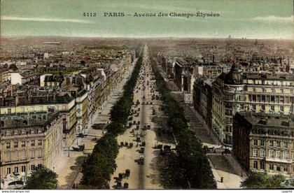 CPA Paris Avenue des Champs Elysees