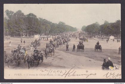 FRANCE, Postcard, Paris, Avenue des Champs-Elysees