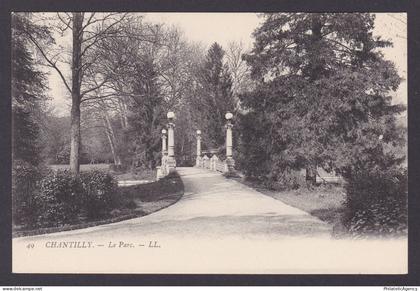 FRANCE, Postcard, Chantilly, The Park