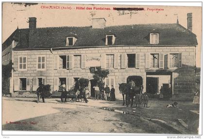 Carte Postale Ancienne de CHAOURCE - Hôtel des Fontaines