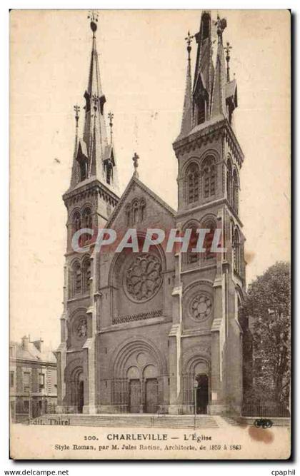 CPA Charleville L Eglise Style Roman par Jules Racine