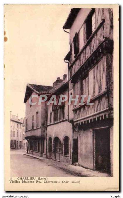 Charlieu - Vieilles Maisons - Rue Chevroterie - CPA