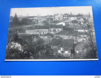 CHARROUX [86] Vienne​​​​​​​-Cté sud -Carte Postale-CPA-Pr Paris Semeuse 137 Cachet a date Rural