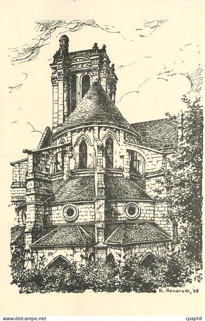 CPM Chevet de l'Eglise de Chars XII e siecle