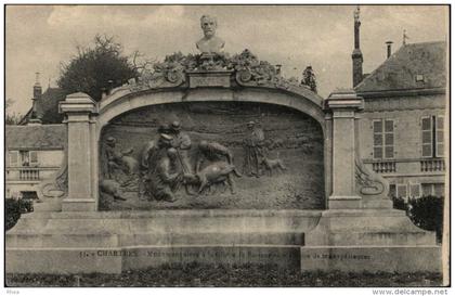 28 CHARTRES - statue monument pasteur