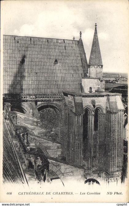 CPA Cathedrale de Chartres Les Combles