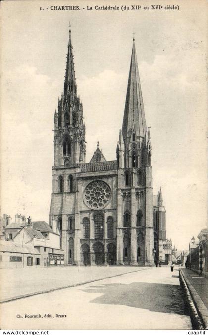 CPA Chartres CAthedrale