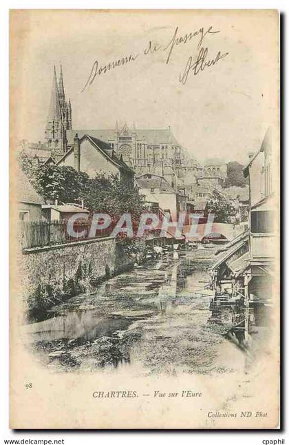 CPA Chartres Vue sur l'Eure