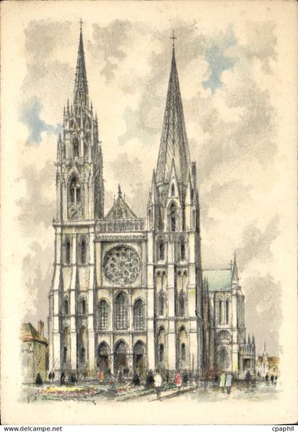 CPSM Chartres La Cathedrale