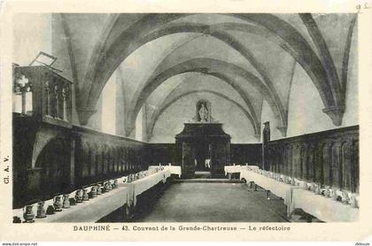 38 - La Grande Chartreuse - intérieur du Couvent de la Grande Chartreuse - Réfectoire - CPA - Voir Scans Recto-Verso