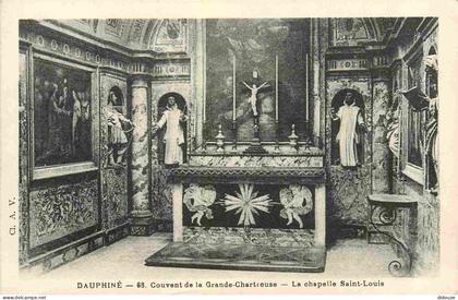 Carte Postale - 38 - La Grande Chartreuse - intérieur du Couvent de la Grande Chartreuse - Chapelle Saint louis - CPA -